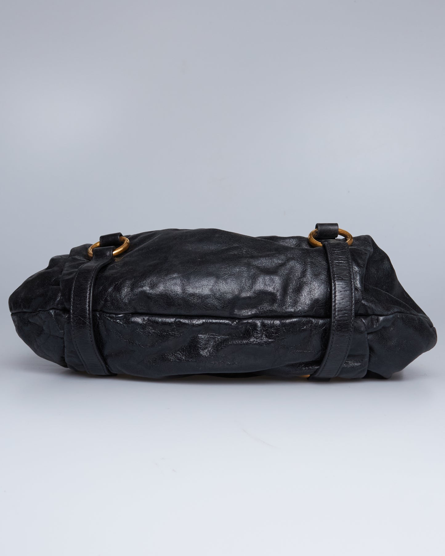 Miu Miu Vitello Lux Bow Large Bag