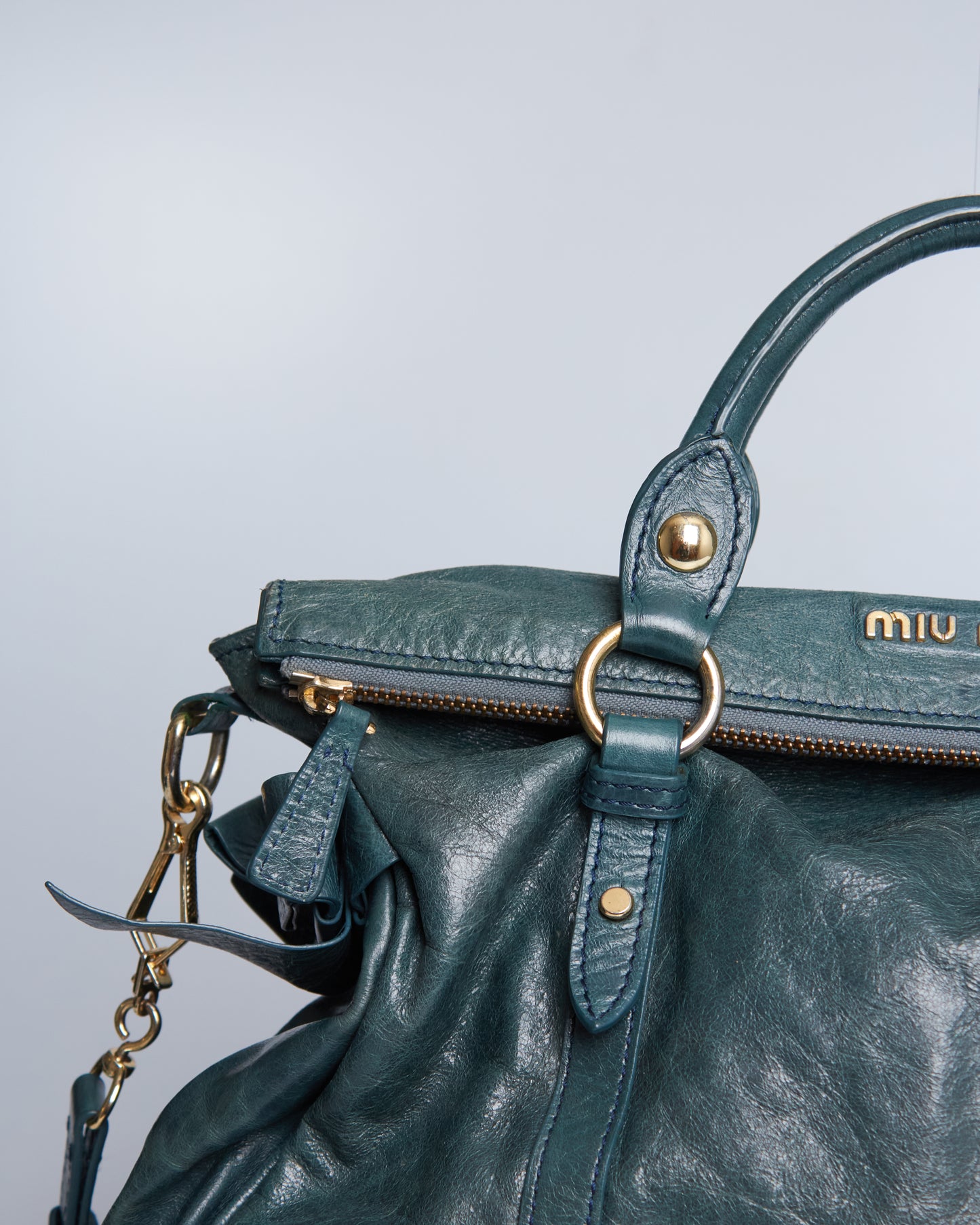 Miu Miu Vitello Lux Bow