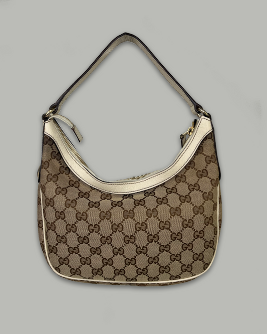 Gucci Hobo GG Canvas Small Beige