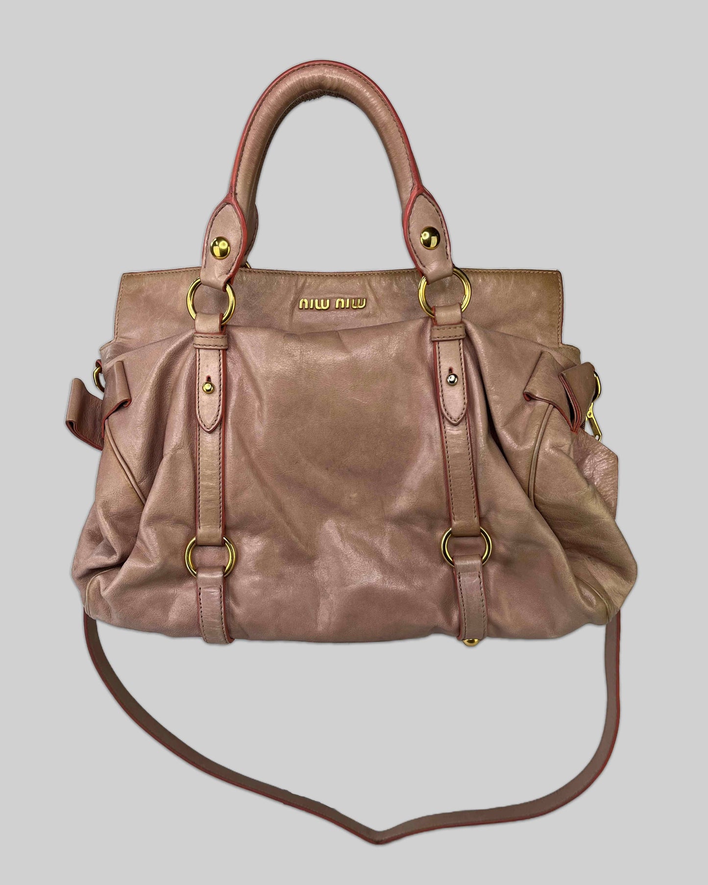 Miu Miu Vitello Lux Bow Bag