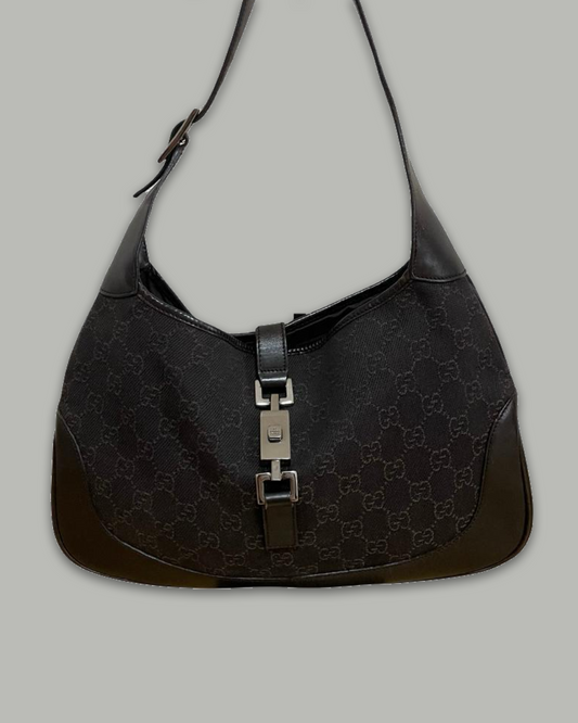Gucci Jackie GG Canvas Dark Brown