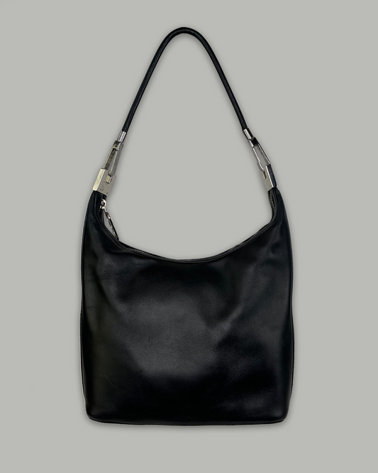 Gucci by Tom Ford Black Leather Shoulder Bag