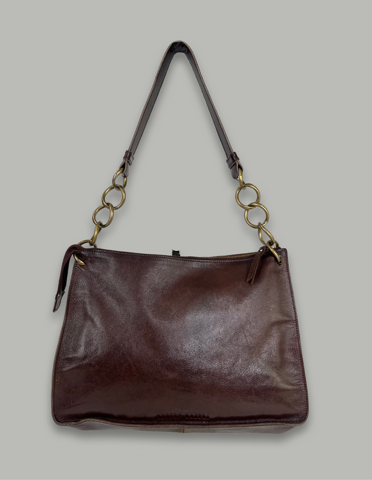 Miu Miu Archive Brown Leather Shoulderbag