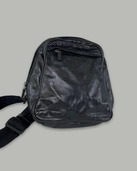 Miu Miu Black Leather Slingbag