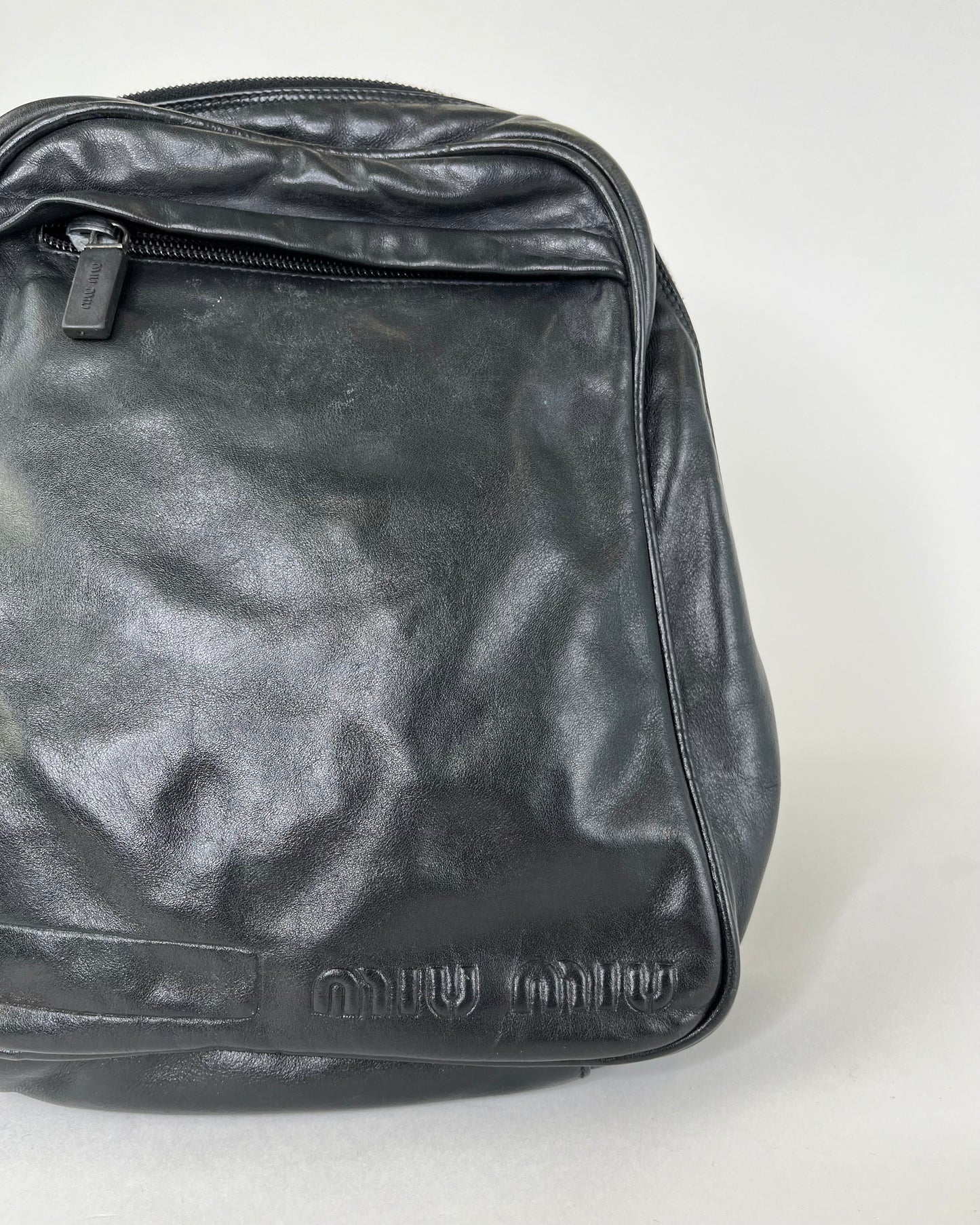 Miu Miu Black Leather Slingbag
