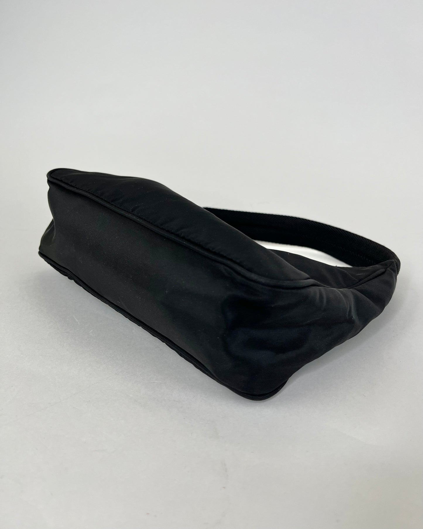 Prada Tessuto Hobo Handbag Black