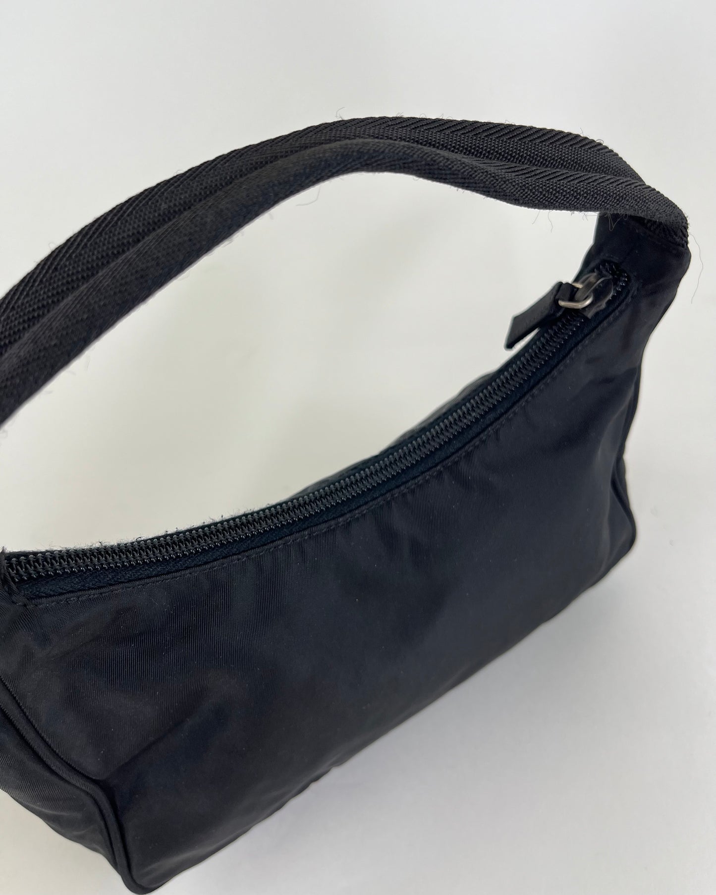 Prada Tessuto Hobo Handbag Black