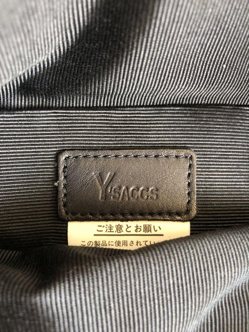 Y’saccs Yohji Yamamoto Black Leather Handbag
